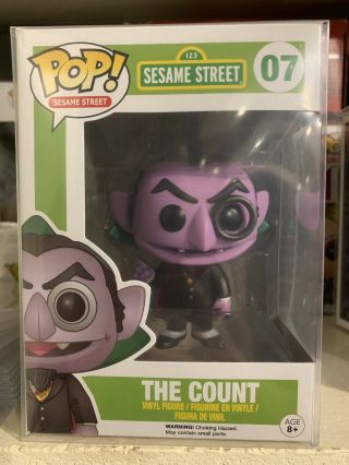 Funko Pop The Count Sesame Street Vaulted Protector