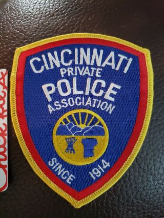 Us Cincinnati Ohio Private Police Patch