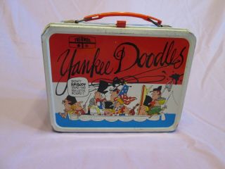 1975 Yankee Doodles Metal Lunch Box George Washington King Seeley W/ Thermos