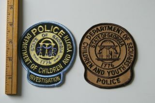 Ga: Children And Youth Svcs Police And Investigation Patches