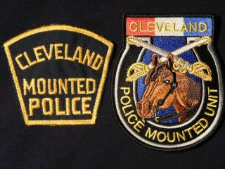 Cleveland Ohio Mounted Police 2 Patches