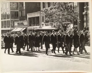 Vintage Silver Photo 1963 Jfk Kennedy Funeral Unpublished 11x14 Inches