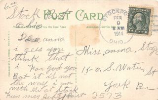 F27/ Zanesville Ohio Postcard 1914 Tube Factory Building 2
