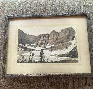 Vintage Glacier National Park Hand Colored Prints/photo Hileman 1920 