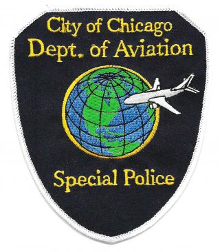 Police Patch Illinois City Of Chicago Department Of Aviation Airport Special Pd