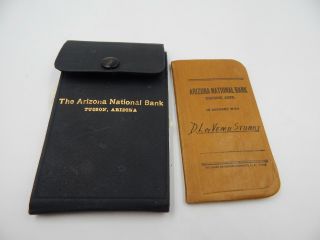 Arizona National Bank Checkbook Vintage 1920s With Ledger Book