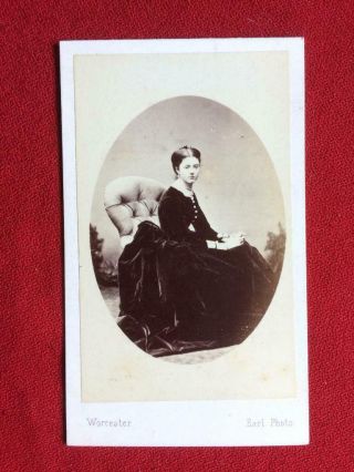Victorian Cabinet Photograph Of Georgina Elizabeth Ward,  Countess Of Dudley C.  18