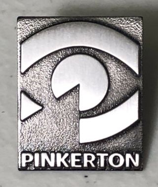 Pinkerton Lapel Hat Pin Pinback Pinkerton National Detective Agency Securitas Ab