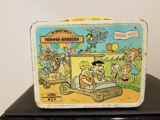 Funtastic World Hanna Barbera 1977 Metal Lunchbox No Thermos Lunch Box
