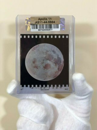 Nasa Apollo 11 Moon Landing 70mm Film Positive Full Moon Photo Hand - Numbered