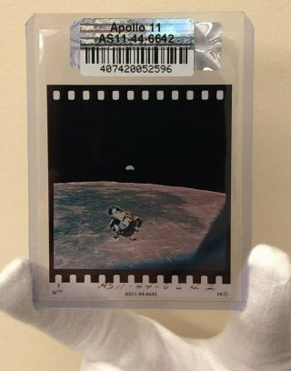 Nasa Apollo 11 Moon Landing 70mm Film Positive Photo Eagle Returns Hand Numbered