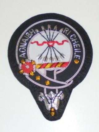 Uk Royal Scottish Scotland Clan Cameron Heraldry Crest Family Name Patch Mc