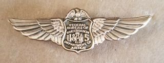 Fbi Federal Bureau Of Investigation Wings Lapel Pin