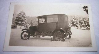 Old Photograph Model T Ford Tin Lizzie Mt.  Williams Camp Arizona Along Route 66