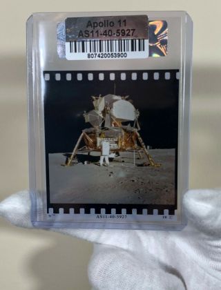 Nasa Apollo 11 Moon Landing 70mm Film Positive Buzz Unpacks Lem Numbered 40 - 5927