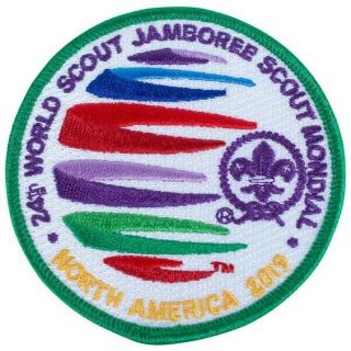 2019 World Scout Jamboree Green Border Onsite Visitor Patch