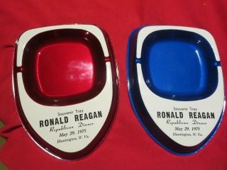 Ronald Reagan Ash Tray - Pair