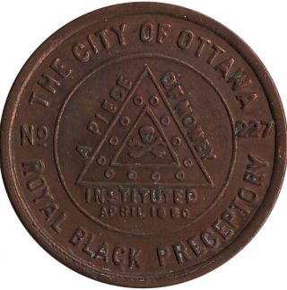 Masonic Penny Preceptory No 227 Ottawa Ont Royal Black Knights Ireland