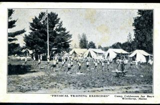 Maine,  Winthrop,  Camp Cobbossee For Boys,  Training Exercises,  (642
