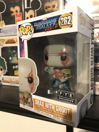 Funko Pop Drax With Baby Groot Guardians Of The Galaxy Vol 2 Fye Exclusive 262