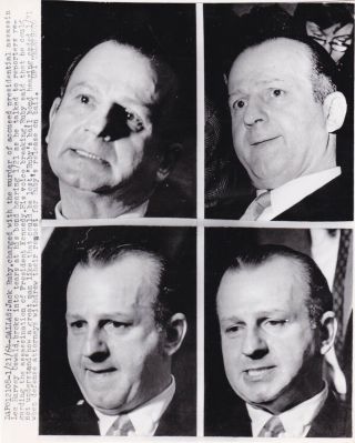 Vintage Silver Photo 1963 Jack Ruby Lee Harvey Oswald Jfk Assassination