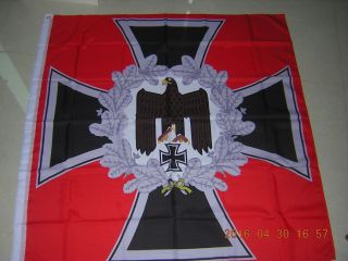 German Reich Heeresfahne Infanterie Eagle Cross Flag Weimar Republic Red Ensign