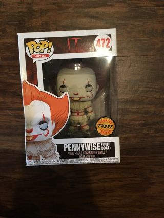 Funko Pop Movies Pop Vinyl It Pennywise With Boat Chase Limited Edition