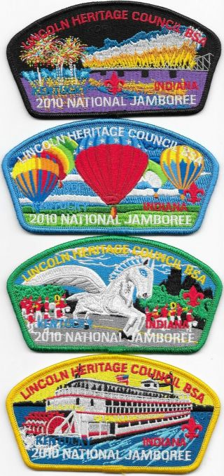 Lincoln Heritage Council Set 2010 National Jamboree Csp Jsp Boy Scouts Bsa