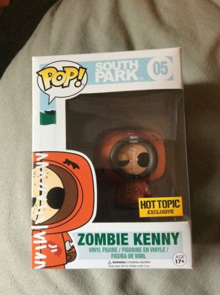 Funko Pop South Park Zombie Kenny Hot Topic Exclusive