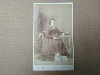 Cdv Carte De Visite Of A Lady By J W Price Of Derby