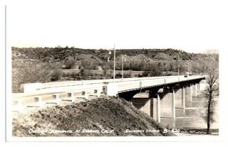 Rppc Bridge Over Sacramento River,  Redding,  Ca Real Photo Postcard 5f (3) 9