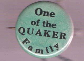 1918 Quaker Oats Picnic Pinback,  Ribbon Breakfast Cereal Premium
