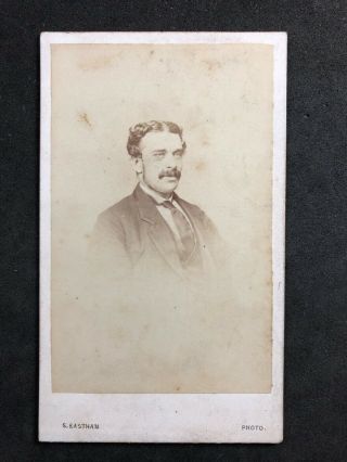 Victorian Carte De Visite Cdv: Gentleman Named: Eastman Southport Manchester
