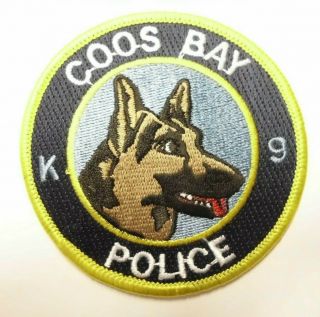 Old Coos Bay Police K - 9 Patch Or Oregon Canine Dog Squad