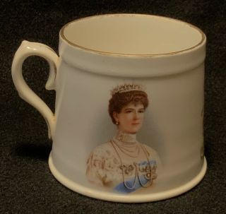 Antique C.  1911 Royal Doulton King George V & Queen Mary Coronation Mug - Exc