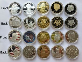 10 Us President Donald Trump American Eagle Commemorative Novelty Coin 2017/2016