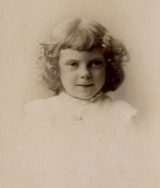 Antique Photo Cabinet Card Cute Little Girl Fashion By Pearsall Albany N Y