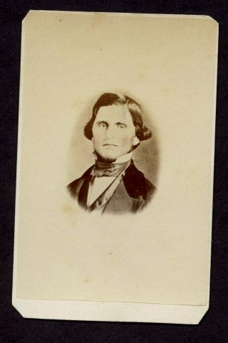 Civil war era Antique Photo CDV HANDSOME YOUNG MAN FASHION by HORNING ' S GALLERY 2