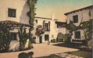 Santa Barbara,  California,  De La Guerra Studios,  Hand - Colored,  C.  1930s