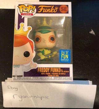 Funko Pop Funko Freddy As The Merman Sdcc Le Limited To 5000