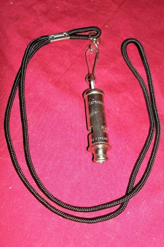 Old The Metropolitan English Police Whistle Made In England Uk Emergency Bobbies