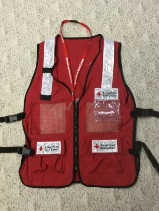American Red Cross Disaster Volunteer Vest & Lanyard