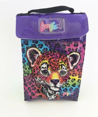 Rare Vintage Lisa Frank Bag Insulated Lunch Bag Hunter The Leopard