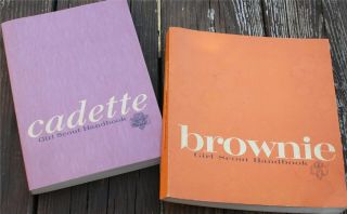 Vintage 1963 Girl Scout Books: Brownie And Cadette