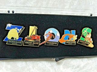 2002 Salt Lake City Olympic Zions Bank Limited Edition Set Of Five