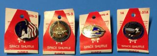 NASA Space Shuttle Pins 1 Dozen (12) Rare SHIPS 2