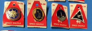 NASA Space Shuttle Pins 1 Dozen (12) Rare SHIPS 3