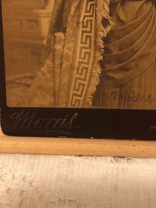 Antique Cabinet Card Photo 6 3/8” X 4 1/8” Female Portrait Of Annie Reese PA 4