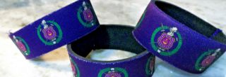 10 Pack: Omega Psi Phi Neoprene Rubber Wristband - One Size Fits All Bruhz