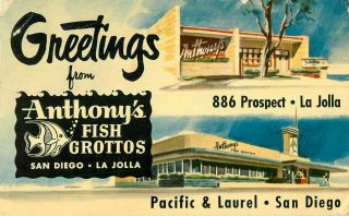 C1950s Greetins From Anthony 